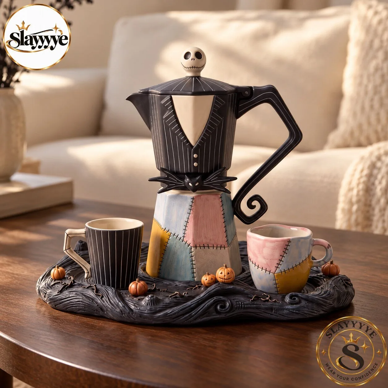 The Nightmare Before Christmas Limited Edition Jack and Sally Moka Set