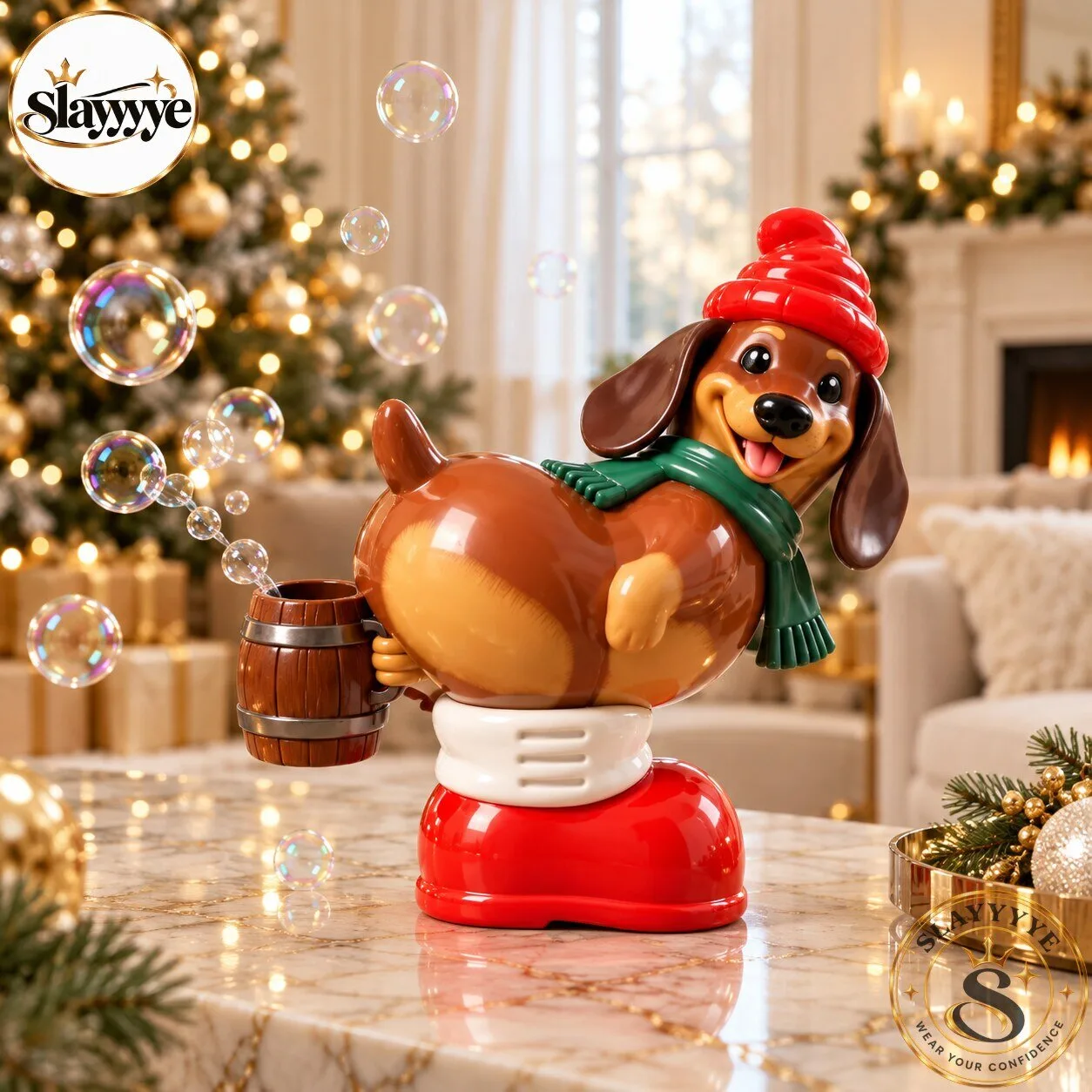 Holiday Dog Farting Bubble Machine White Elephant Gift